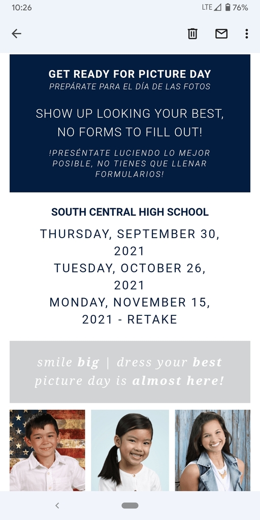 Picture Day Info #1