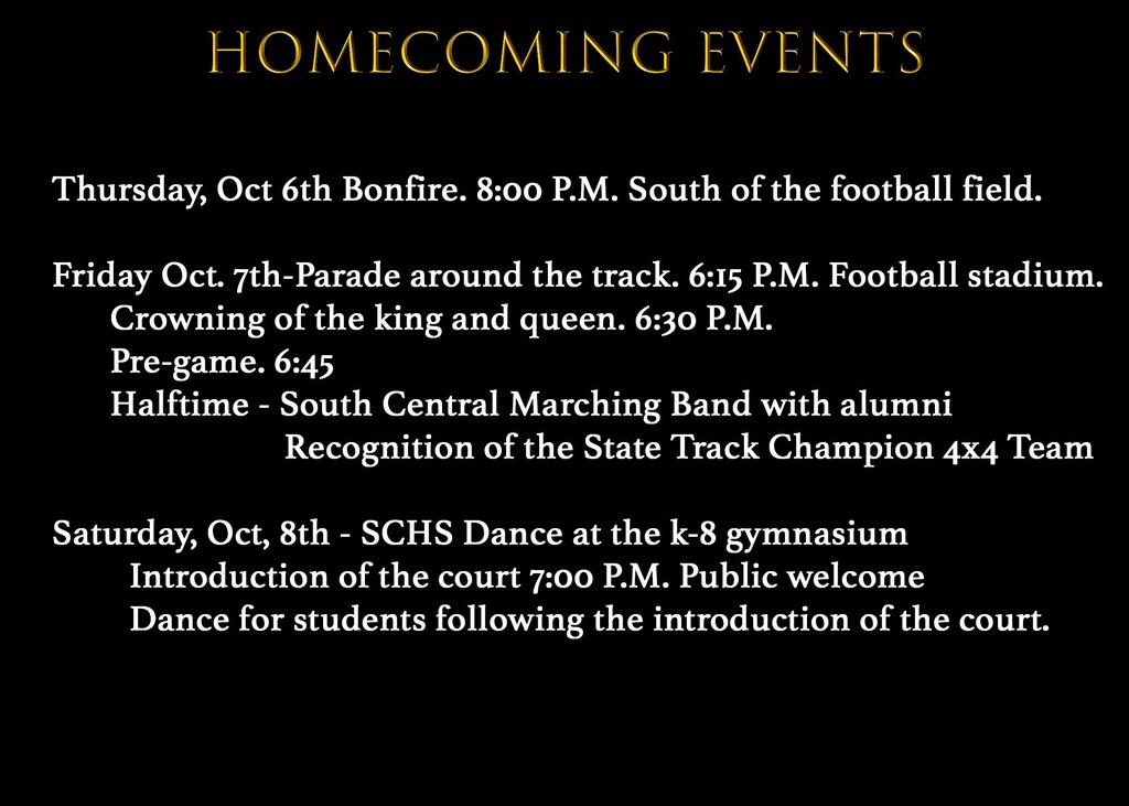 Homecoming Events 2022